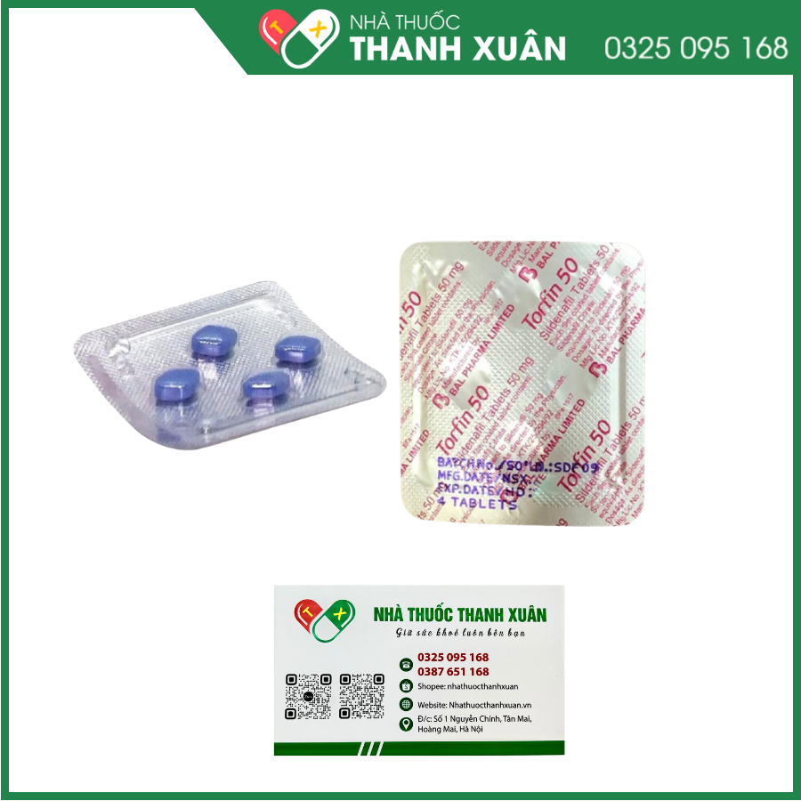 Torfin 50 điều trị rối loạn cương dương